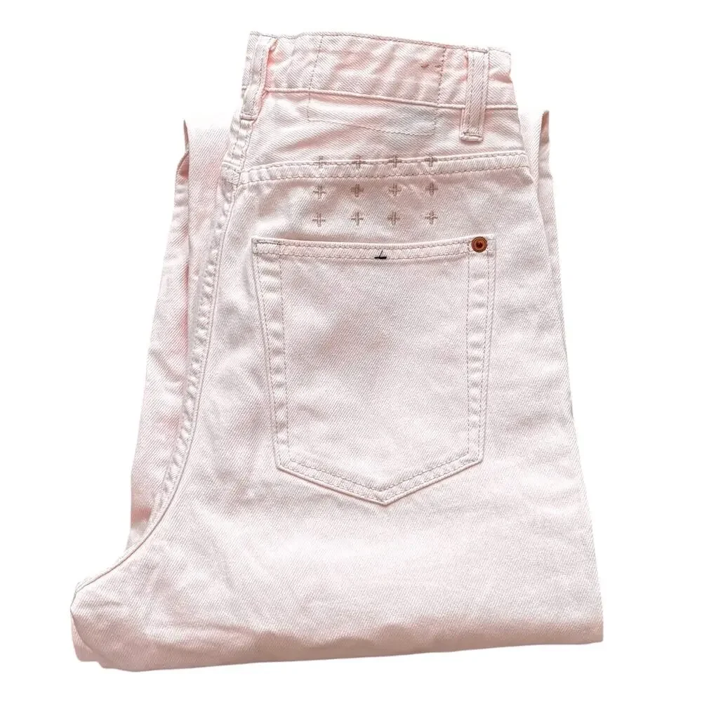 Ksubi Playback Pale Pink High Waisted Jeans Women’s Size 27x33 NWOT